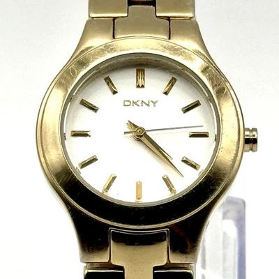 Reloj DKNY Mujer 6.5" NY-8286 Tono Dorado Diseñador Moda Pulsera y Bisel 6.5" Foto 1 de 4