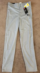 Jungen Under Armour Baseball Hose Jugend Gr. XL Loose Heatgear Grau 1281188 Neu mit Etikett - Bild 1 von 7