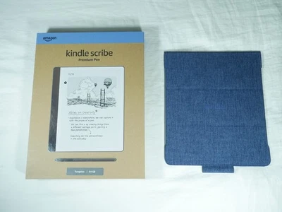 Amazon Kindle Scribe (2nd Generation) 64GB, eBook Reader, with Case - Tungsten - Image 1 of 4