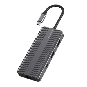 8 in 1 TypeC Docking Station Hub Rj451000M for Notebook PD100W - Picture 1 of 8