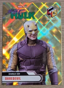 2024 Upper Deck Marvel Studios Series 1 Gold HoloGrFX HG-18 Daredevil - Picture 1 of 2