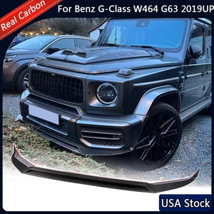 For Mercedes Benz G Class G63 19UP Real Carbon Front Bumper Lip Spoiler Splitter - Picture 1 of 13