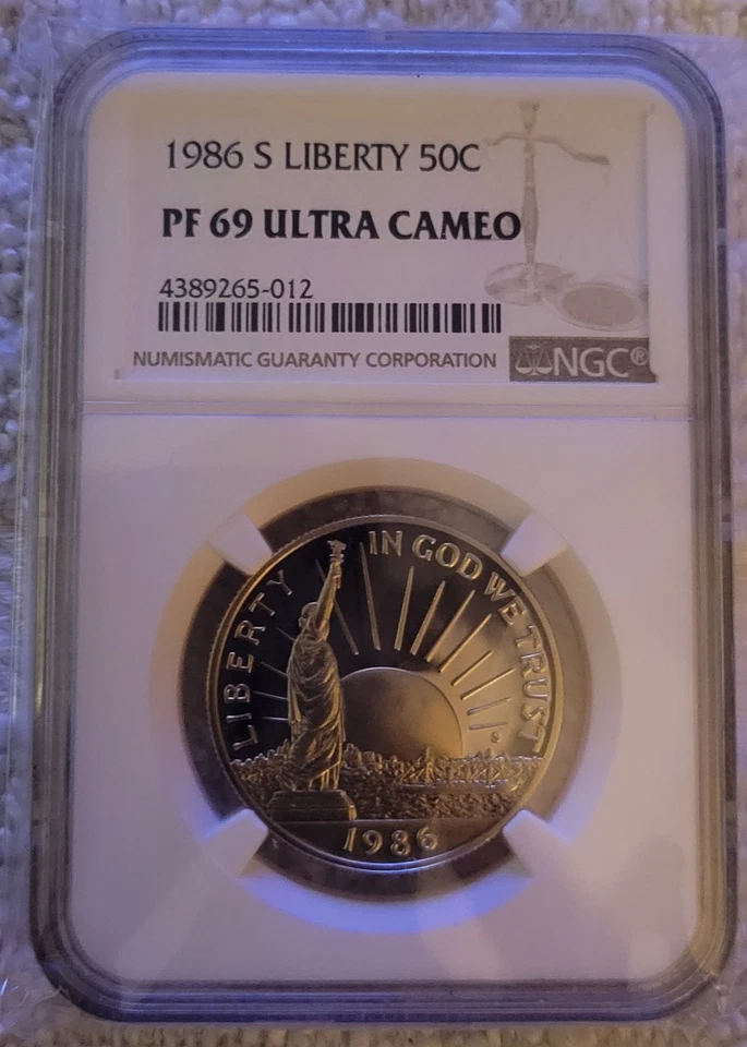 1986-S Statue of Liberty Commemorative Half Dollar - Beautiful Coin - Image 1 of 2