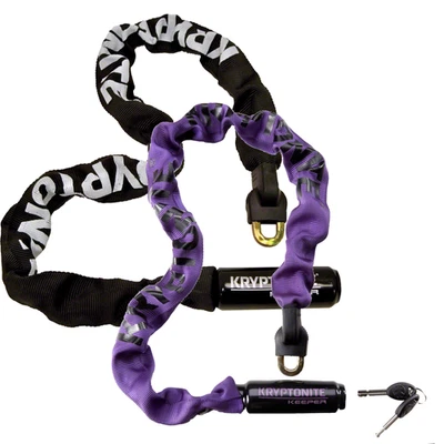 Kryptonite Keeper 785 7mm Integrated Steel Chain Lock (85cm, Keyed, Purple) - Image 1 of 3