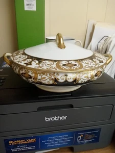 Noritake 20056 Black & Gold Round Covered Vegetable Bowl - Picture 1 of 6