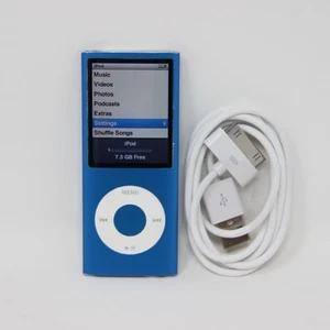Apple iPod Nano 4. Generation 8GB A1285 - Blau - getestet & funktionsfähig - Bild 1 von 8