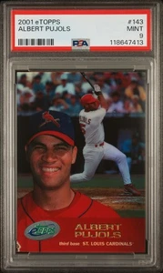 2001 ETOPPS #143 ALBERT PUJOLS PSA 9 - Picture 1 of 2