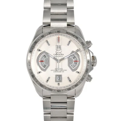 TAG Heuer CAV511B.BA0902 Grand Carrera Calibre 17 RS Automatic Watch, White Dial - Image 1 of 4