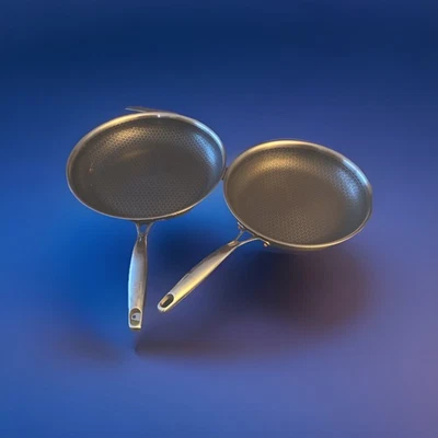 Henssler Pfannen 28 & 24 cm Wabenstruktur - Bild 1 von 4