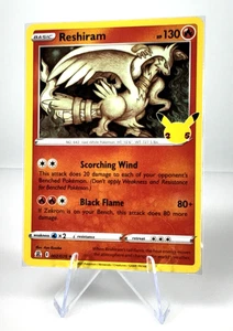 2021 Pokemon Karte Reshiram 2/25 Celebrations 25th Anniversary Rare Holo - Bild 1 von 8