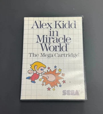 Alex Kidd in Miracle World (Sega Master, 1986) PAL Complete in Box CIB PAL ONLY - Image 1 of 4