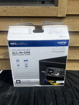 Brother MFC-J497DW Work Smart Series Wireless All-In-One Inkjet Printer Black - Image 1 of 4