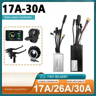 Electric Bike Three Mode Sine Wave Controller 36V 48V 17-30A  with LCD Display  - Image 1 of 4