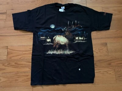 Camiseta De Colección Habitat Puntada Única 1992 Elk WA Estado ¡Rara! ¡Hecho en Estados Unidos! ¡Nuevo! Foto 1 de 4