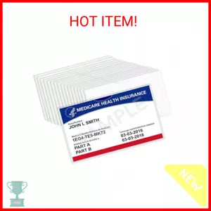 Medicare Card Holder Protector Sleeves, Social Security Card Protector, Clear PV - Picture 1 of 2