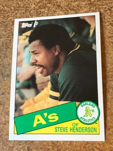 1985 Topps Tiffany Traded Baseball # 50T Steve Henderson