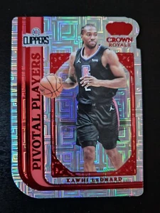 Kawhi Leonard 2021-22 Crown Royale Basketballkarte Asien rot drehbare Spieler - Bild 1 von 2