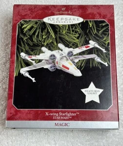 NEW Hallmark Keepsake Ornament X-Wing Starfighter Star Wars Magic 1998 w/Box - Picture 1 of 9