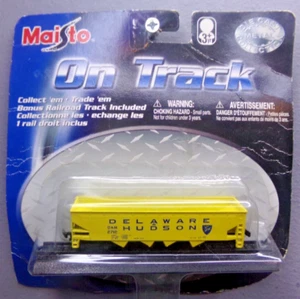 MAISTO ON TRACK DIECAST METAL & PLASTIC DELAWARE & HUDSON 4 BAY HOPPER - Picture 1 of 3