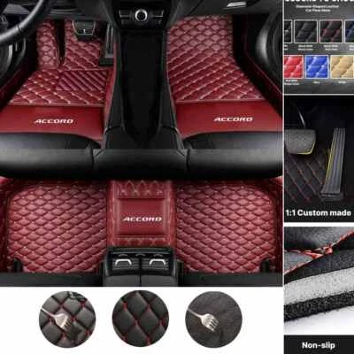For Honda Accord/Accord Crosstour 1998-2025 Waterproof Carpets Car Floor Mats - Изображение 1 из 4