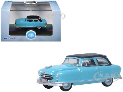 Nash Rambler 1950 convertible (cerrado) Strato Blue 1/87 (HO) de Oxford 87NR50001 Foto 1 de 4
