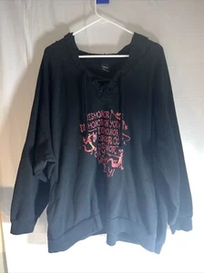 Disney Mulan Dishonor Hoodie Pullover Sweatshirt Size Medium (5) Unisex Black - Picture 1 of 9