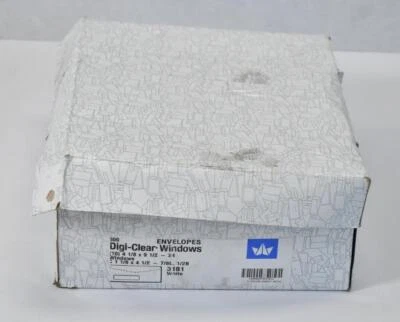 Digi-Clear Window Envelopes 3181 500 Pack White 4-1/8" x 9-1/2" -24 #10 Style - Image 1 of 4