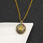 Vintage Thanos Fist Pendant Necklace For Men Crystal Chain Necklace Cos Jewelry