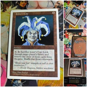 MTG Jesters Cap 🇬🇧 🟡 1997 Nm Magic the Gathering 5th Edition Card Rare OG - Bild 1 von 5
