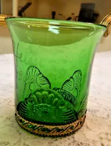 US Glass Colorado Lacy Medallion Tumbler “Helen 1909” Excellent! - Picture 1 of 4