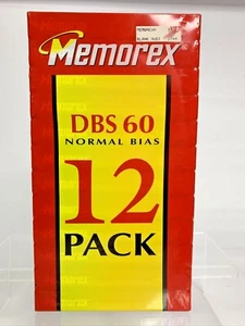 Paquete de 12 casetes de audio Memorex DBS 90 sesgo normal NUEVOS medios en blanco tipo 1 - Imagen 1 de 6