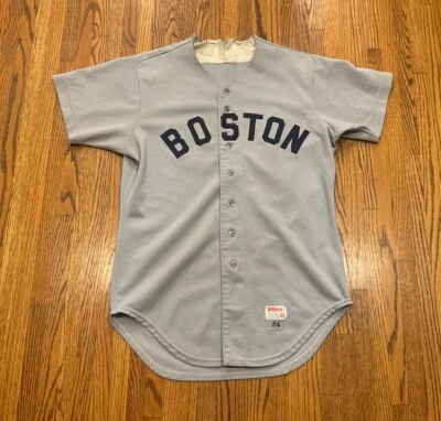 Camiseta de beisebol Boston Red Sox vintage 1984 usada em jogos # Troca Wilson MLB 44 - Imagem 1 de 4