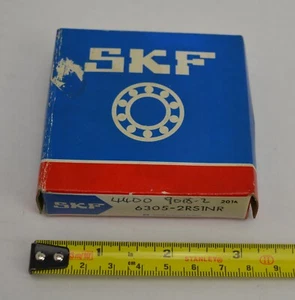 Rodamiento de bolas de una fila de ranura profunda SKF 6305-2RS1NR OD 62 mm diámetro 25 mm 17 mm - Imagen 1 de 5