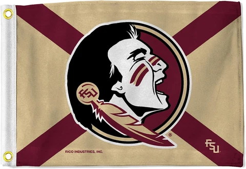 Florida State Seminoles 12.5" x 18" Boat Flag Golf Cart Flag - State Flag Cover