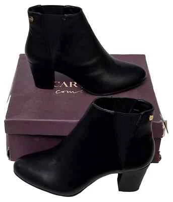 CARVELA Tracey Slip On Black Synthetic Block Heel Boots Ladies MRRP £99