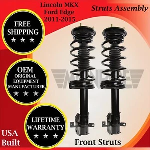Monroe OEM Front Struts For 2011-2015 Lincoln MKX Ford Edge Lifetime Warranty - Picture 1 of 12