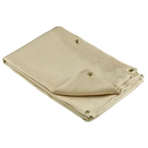 4 x 6FT Fire Flame Retardant Fiberglass Safety Shield Grommets Welding Blanket - Picture 1 of 7