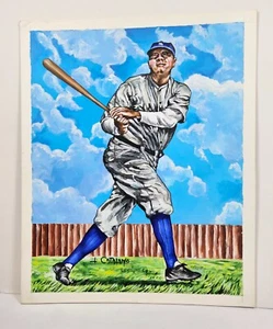 1983 Babe Ruth Original Painting by Joseph Catalano 9 x 11 New York Yankees G - Picture 1 of 7