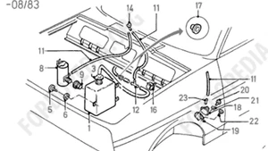 NOS FORD 1978 1979 FIESTA WINDSHIELD WASHER JET & BRACKET NOZZLE SPRAYER  - Picture 1 of 12