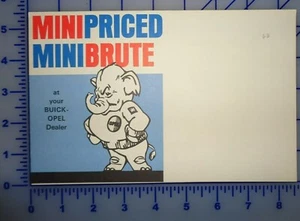 1968 Buick Opel Mini Brute Brochure Folder Mailer Original  - Picture 1 of 2