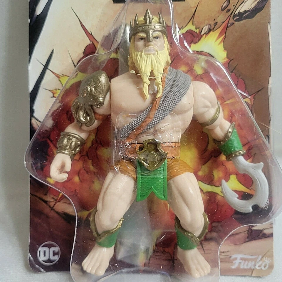 DC Primal Age Aquaman 5.5” Savage World with Gold Trident Funko Action Figure