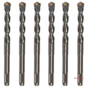 6 pezzi/lotto SDS Plus 1/2" X6" martello rotativo punta trapano calcestruzzo muratura punta carburo - Foto 1 di 6