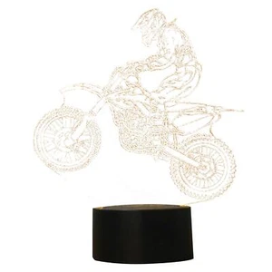 3D Illusion LED Night Light 7-Color Changing USB Touch Sensor Lamp Decoration - Picture 1 of 11