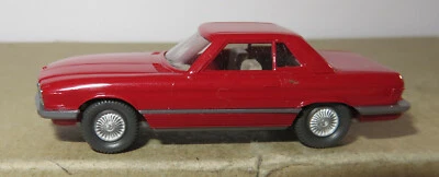 Micro WIKING Ho 1/87 Mercedes Benz 350 Sl Rosso Scuro #12140 Interno Grigio - Immagine 1 di 4