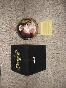 CHRISTMAS BALL ORNAMENT NATIVITY SCENE RARE INSIDE PAINTED WITH TAGS NEW W BOX - Picture 1 of 4
