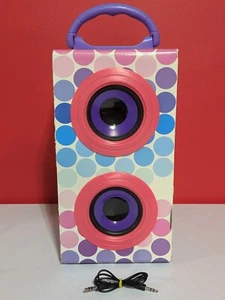 Lisa Frank Portable Speaker Decor Rainbow Animal Dogs Multicolor Untested 2014 - Picture 1 of 12