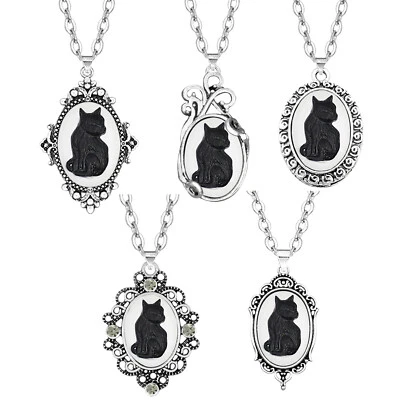 Venta al por mayor Lote 10 piezas Collar Camafeo Leopardo 5 Diseño Mixto Moda Mujeres Joyería Foto 1 de 4