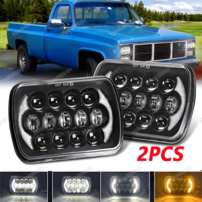 Faros LED de 5x7" para Chevy C1500 C2500 C3500 K1500 K2500 K3500 1988-1999 Foto 1 de 4