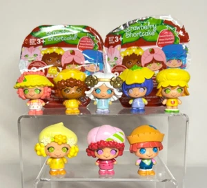 Strawberry Shortcake Lot of 8 Micro Figures w/ Angel Cake RARE CheeBee - Picture 1 of 5