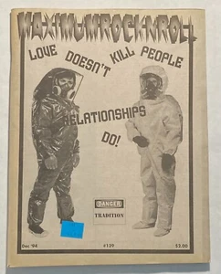 MAXIMUM ROCKNROLL Magazine #139 MRR 1994 Velvet Underground VANDALS Sexton Ming - Picture 1 of 5